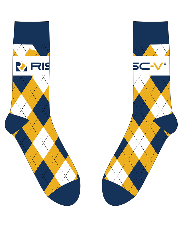 RISC-V Argyle Socks