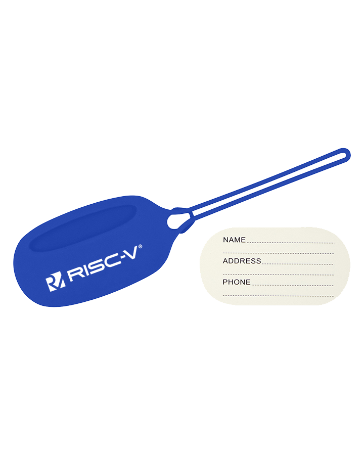 The RISC-V Silicone Luggage Tag
